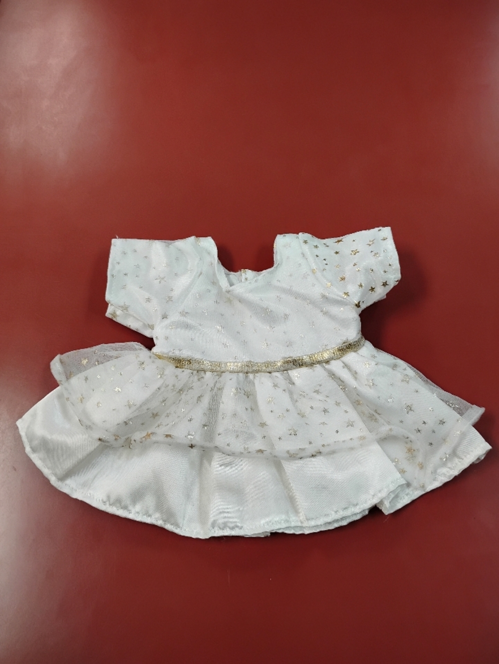 Bear Works White Dress With Gold Stars